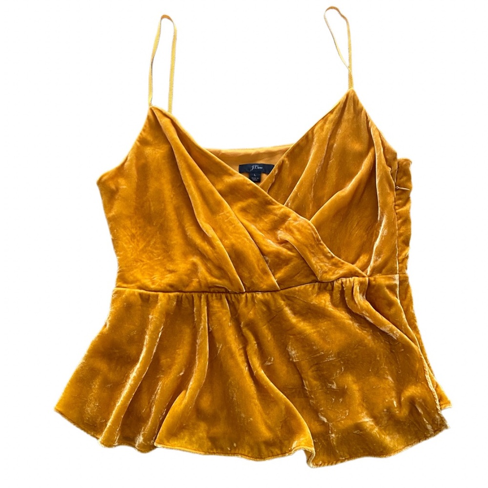 J.Crew Hudson Drapey Velvet Camisole Size Large